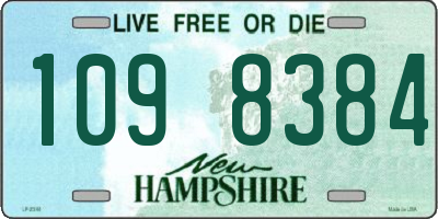 NH license plate 1098384