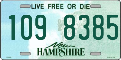 NH license plate 1098385