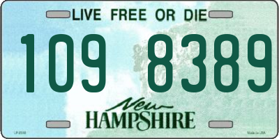 NH license plate 1098389