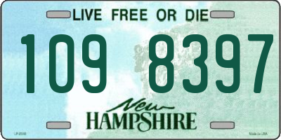 NH license plate 1098397