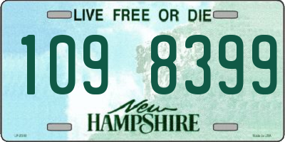 NH license plate 1098399