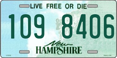 NH license plate 1098406