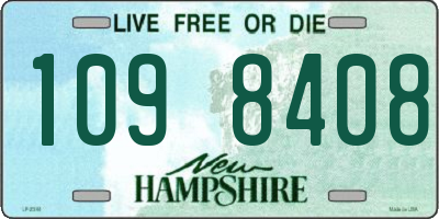 NH license plate 1098408