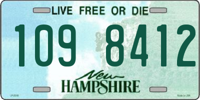 NH license plate 1098412