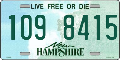 NH license plate 1098415