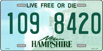 NH license plate 1098420
