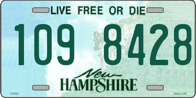 NH license plate 1098428