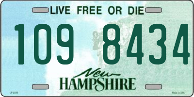 NH license plate 1098434