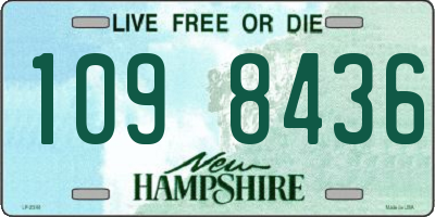 NH license plate 1098436