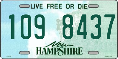 NH license plate 1098437