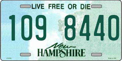 NH license plate 1098440