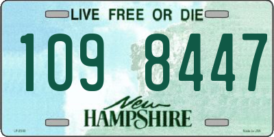 NH license plate 1098447