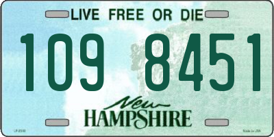 NH license plate 1098451