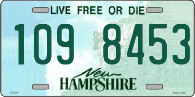 NH license plate 1098453