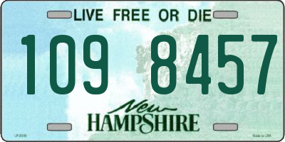 NH license plate 1098457