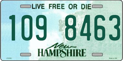 NH license plate 1098463