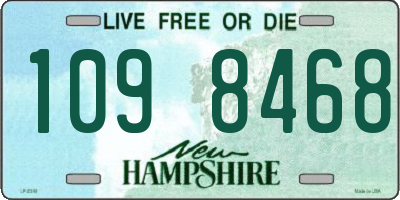 NH license plate 1098468