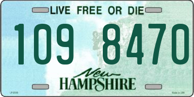 NH license plate 1098470