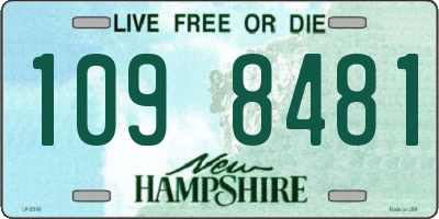 NH license plate 1098481
