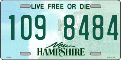 NH license plate 1098484
