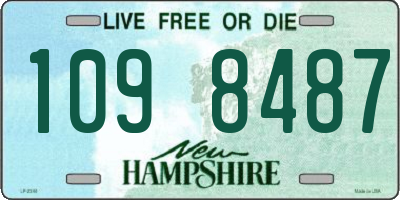 NH license plate 1098487