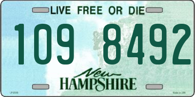 NH license plate 1098492