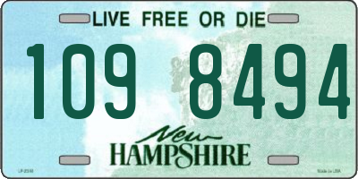 NH license plate 1098494
