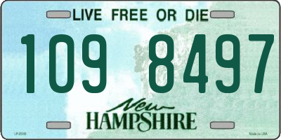 NH license plate 1098497