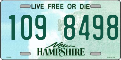 NH license plate 1098498
