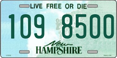 NH license plate 1098500