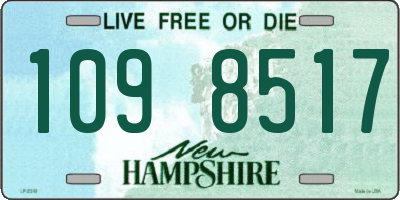 NH license plate 1098517