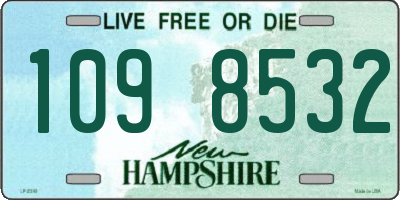 NH license plate 1098532