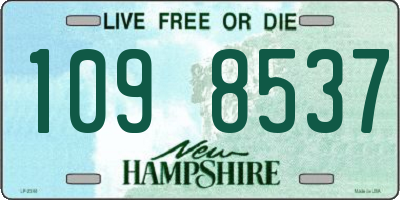 NH license plate 1098537