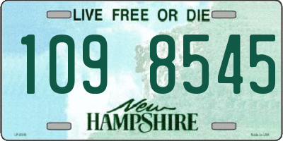 NH license plate 1098545