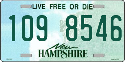 NH license plate 1098546