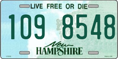 NH license plate 1098548