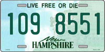 NH license plate 1098551