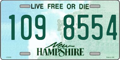 NH license plate 1098554