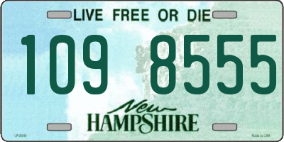 NH license plate 1098555