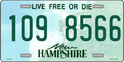 NH license plate 1098566