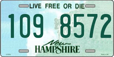 NH license plate 1098572
