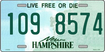 NH license plate 1098574