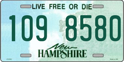 NH license plate 1098580