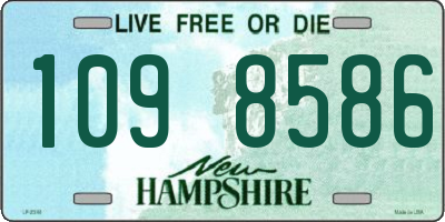 NH license plate 1098586