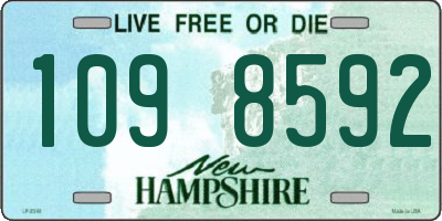 NH license plate 1098592