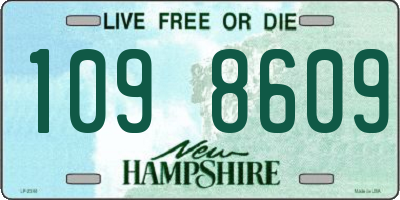 NH license plate 1098609