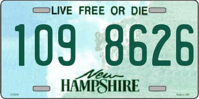 NH license plate 1098626