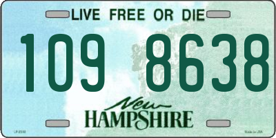 NH license plate 1098638