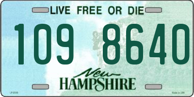NH license plate 1098640