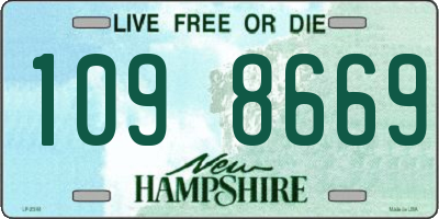 NH license plate 1098669